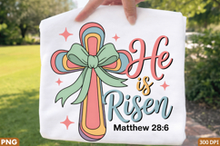Risen He Is - Sublimation PNG Design for T-Shirt Design Product Image 2