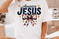 America Jesus Sublimation PNG Design for T-Shirt Printing Product Image 3
