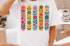 Colorful Floral Sublimation PNG Design Product Image 2