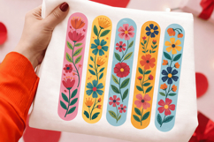 Colorful Floral Sublimation PNG Design Product Image 3