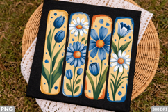 Elegant Blue Cornflower Sublimation PNG Design Product Image 1