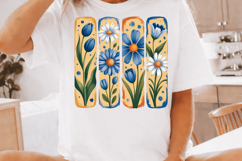 Elegant Blue Cornflower Sublimation PNG Design Product Image 2