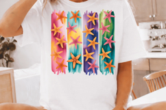 Vibrant Floral &amp; Geometric Sublimation PNG Design Product Image 2