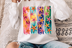Vibrant Floral &amp; Geometric Sublimation PNG Design Product Image 3