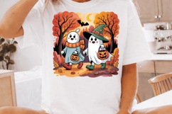 Halloween Sublimation PNG Design,Cute Pumpkins and Ghosts Product Image 2
