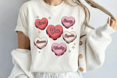 Valentine's Day Hearts Sublimation PNG Design Product Image 2