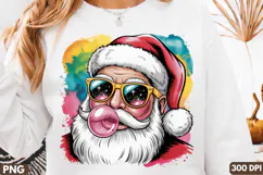 Santa Claus Sublimation PNG Design for T-Shirt Product Image 2