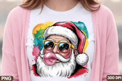 Santa Claus Sublimation PNG Design for T-Shirt Product Image 3