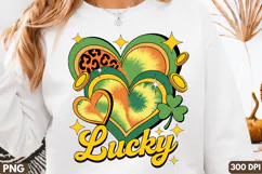 Lucky Heart Sublimation PNG Design for T-Shirt Product Image 2