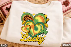 Lucky Heart Sublimation PNG Design for T-Shirt Product Image 3