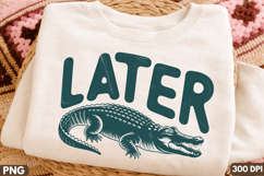 Sublimation PNG Design: Later Alligator Logo PNG Design Product Image 1