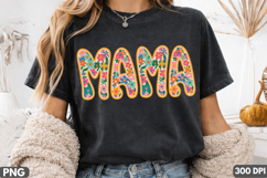 MAMA Sublimation PNG Design for T-Shirt,MAMA PNG Design Product Image 1