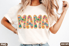 MAMA Sublimation PNG Design for T-Shirt,MAMA PNG Design Product Image 2