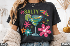 Salty Margarita Sublimation Design for T-Shirt ,Salty Margar Product Image 1