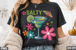 Salty Margarita Sublimation Design for T-Shirt ,Salty Margar Product Image 1