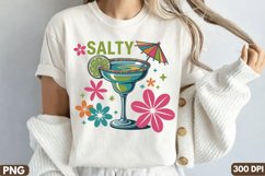 Salty Margarita Sublimation Design for T-Shirt ,Salty Margar Product Image 2
