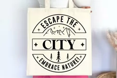 Escape the city embrace nature SVG , Camping SVG Product Image 3