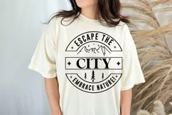 Escape the city embrace nature SVG , Camping SVG Product Image 2