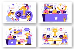 9 Virtual Reality E-sports Gamer Illustration Product Image 3