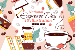 10 National Espresso Day Illustration Product Image 1