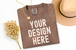 Comfort Colors C1717 Shirt Mockup Bundle, Flat lay Mockup Product Image 16