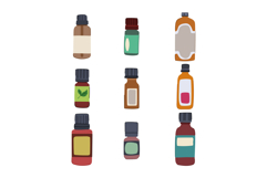 essential oil bottle set cartoon Product Image 1