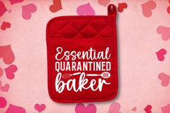 Essential quarantined SVG, Valentine Potholder SVG Design Product Image 2