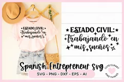 Spanish SVG Estado Civil: Trabajando En Mis Suenos SVG Product Image 1