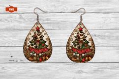 Western Christmas Teardrop Earring Png Product Image 1