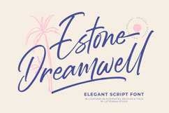 Estone Dreamwell Elegant Script Font Product Image 1