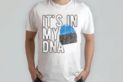 It's in my DNA Estonia Flag Fingerprint PNG Sublimation Product Image 2