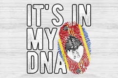 It's in my DNA Eswatini Flag Fingerprint PNG Sublimation Product Image 1