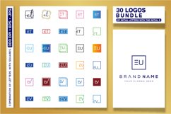 30 LOGOS BUNDLE OF INITIAL LETTERS WITH THE INITIAL E Product Image 1