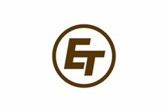 ET logo design vector template Product Image 1