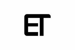 ET logo design vector template Product Image 1