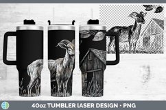 GorgeousEtch Laser 40oz Tumbler design.