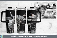 GorgeousEtch Laser 40oz Tumbler design.