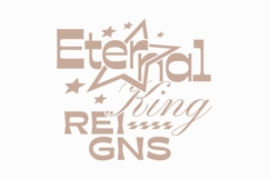 Eternal King Christian Quote T-shirt Design Product Image 1