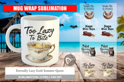Lazy Goth Summer Quote Mug Wrap Product Image 1