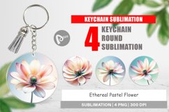 Keychain Ethereal Pastel Flower Product Image 1