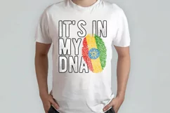 It's in my DNA Ethiopia Flag Fingerprint PNG Sublimation Product Image 2