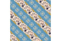 Ethnic traditional batik indonesia pattern vintage fabric Product Image 1