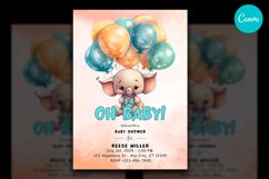 Baby Shower Invitation Template Product Image 1