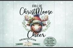 Full Of Christ Moose Cheer | PNG Design for Sublimation, DTF Product Image 4