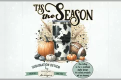 Tis Season Cow Print Cup | PNG Design for Sublimation DTF Product Image 7