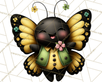 Cute St Patricks Day Bugs Clipart, St. Paddy Png Files Product Image 5