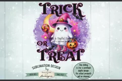 Cute Ghost with Pink High Tops | Trick or Treat PNG Design Product Image 3