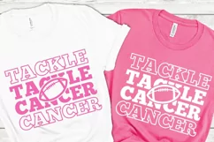 Tackle cancer SVG, Go fight SVG, Cancer awareness, Football Product Image 6