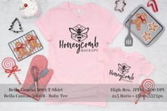 Mommy and Me Christmas Mockup, Pink Bella Canvas 3001 3001B Product Image 1