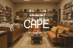 Cape - Modern Minimalist Sans Serif Font Product Image 1